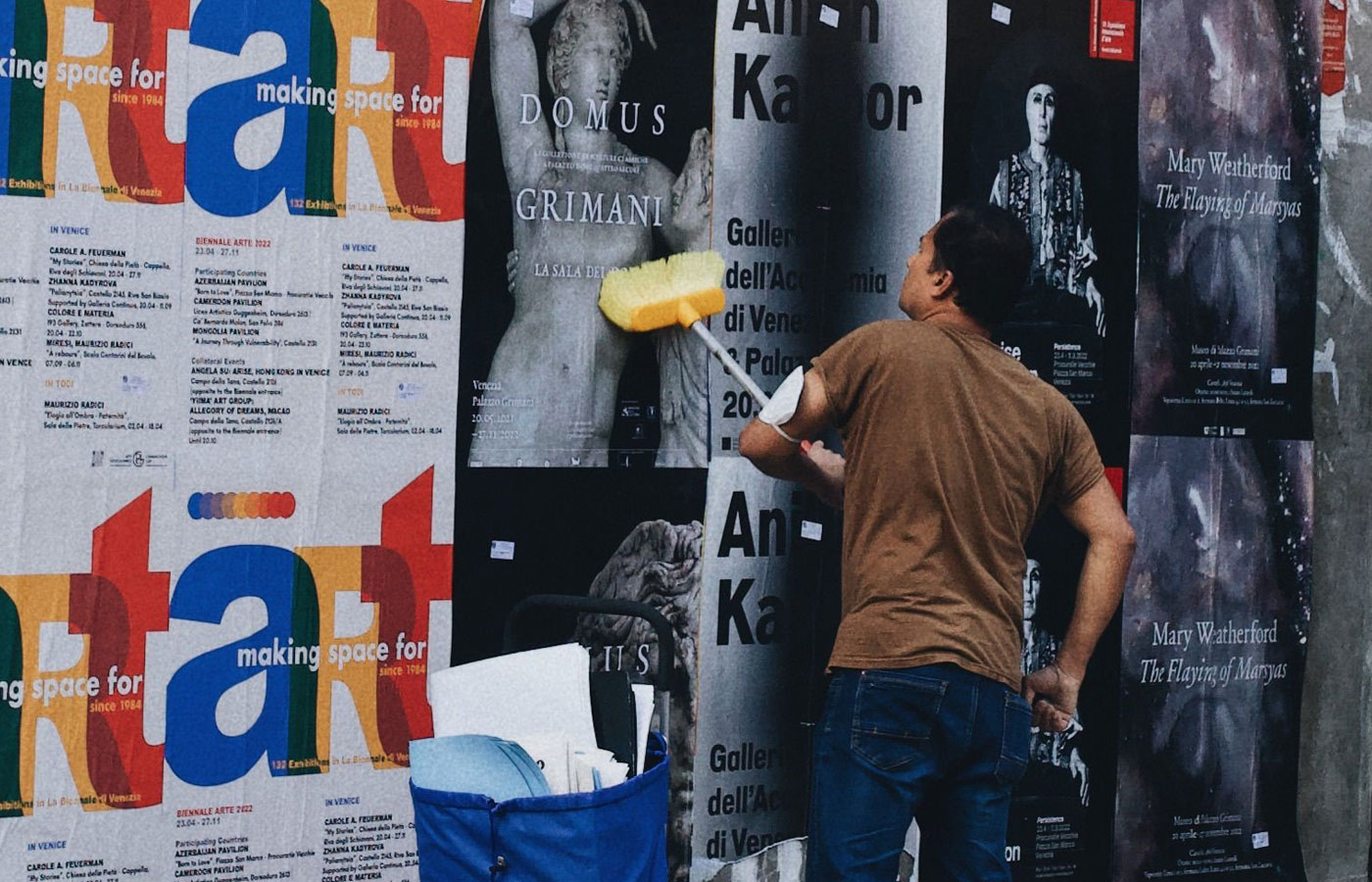 Dedicated wheatpaste poster installation street teams in Philadelphia