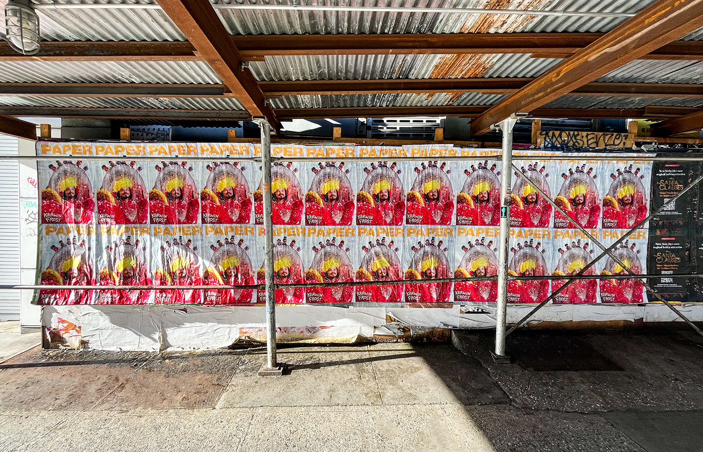 Wheatpasting Philadelphia - street poster takeover for Kerwin Frost and PAPER magazine